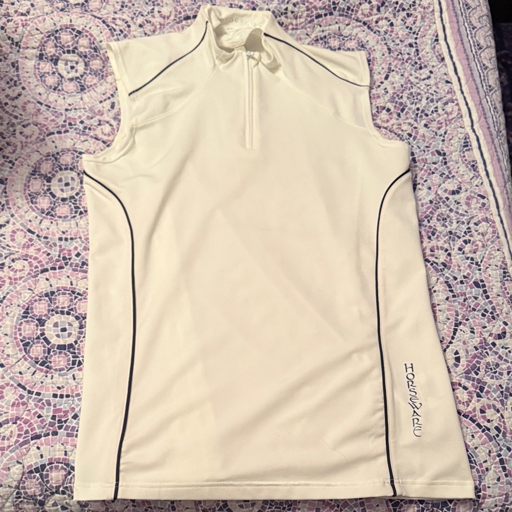 Horseware White Sleeveless Top